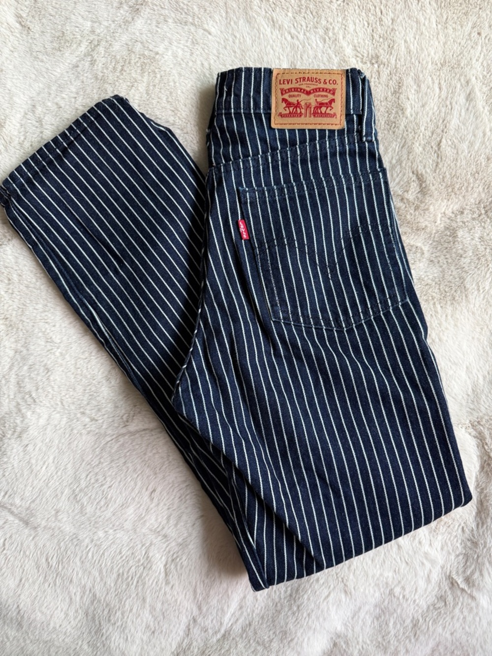 Levi's Wedgie Fit Pinstripe Jeans